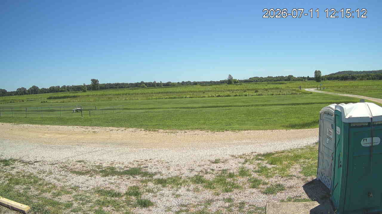 webcam pointing towards gate